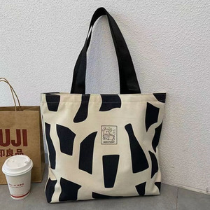 Cotton Canvas Tote <strong>Bag</strong> with Webbing Handle Beach <strong>Bag</strong> for Women - Product Image 2