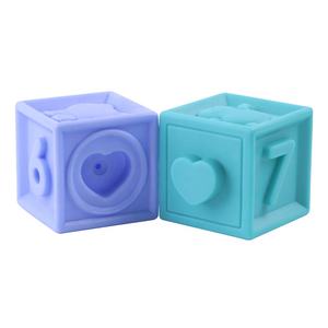 बच्चा खिलौना बच्चे जल्दी शैक्षिक खिलौना सेट नरम निर्माण अप मालिश गिने ब्लॉक संवेदी ढेर बनावट निचोड़ खिलौने ब्लॉक - Product Image 3