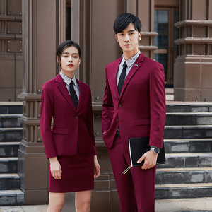 Business Suit Set Unisex Slim Fit Anti-Wrinkle Workwear For Office Professionals - Product Image 2
