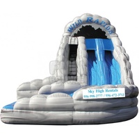 Toboggan aquatique gonflable FUN BOUNCE 18 Wild Rapids avec piscine - Matériel PVC