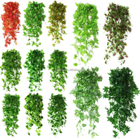 Plantes artificielles en gros L15 pour intérieur et extérieur, fausses lianes, feuillage artificiel, feuilles de lierre, plantes murales artificielles pour décorations de plafond