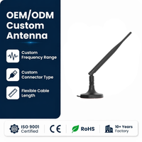 Amplificador de Señal 4G LTE 700-2700MHz, Antena 2x2 MIMO con Interfaz Roscada, 12dBi de Alta Ganancia, Omnidireccional, Tipo Rubber Duck para Router, OEM Personalizado