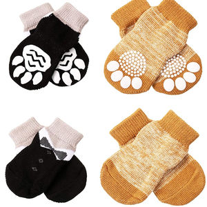कस्टम लोगो विरोधी पर्ची पालतू मोजे कुत्ते को छोटे नस्ल कुत्तों के लिए पालतू पाव संरक्षक कर्षण नियंत्रण नियंत्रण - Product Image 4