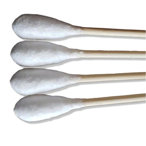 Hisopos de algodón estériles médicos con palo de bambú, 50 paquetes desechables para desinfección de heridas, limpieza del hogar y del bebé - Product Image 2