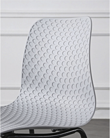 Chaises de camping Perfo, modèle Stump Bar, en plastique blanc, pour pelouse, club, ballon, chaise empilable en plastique