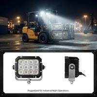 Éclairage industriel 12000LM 9-32V résistant aux chocs IP69K pour l'exploitation minière, adapté aux chariots élévateurs Tadano, Zoomlion, Hyster, Linde, Hangcha