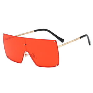 25937 Superhot Eyewear 2020 Fashion Chain Style Temple Flat Top Women Shades Lunettes <span class=keywords><strong>de</strong></span> <span class=keywords><strong>soleil</strong></span> - Product Image 1