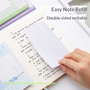 Extended <b>Sticky</b> <b>Notes</b> Expandable <b>Note</b> Pads Minimalist Ins Self Adhesive Memo Labels For Exam Student Study - Product Image 3