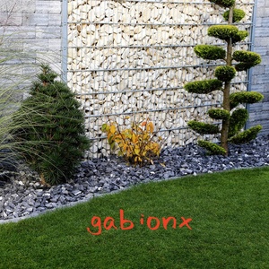 Gabions jaula piedra cesta caja cubo pared jardín paisaje valla patio balcón decorativo 100*100*50cm - Product Image 5