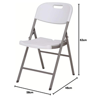 Chaise pliante d'extérieur robuste contemporaine en plastique pour stade et pique-nique, avec pieds en métal, pour appartement, impression UV, vente en gros