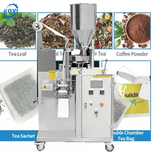 Malha de chá interna e externa, pequena máquina de filtro de papel para chá, saco de café triangular, máquina de embalagem para pequenos negócios