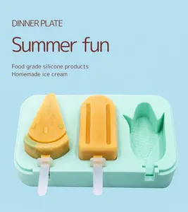 夏季新产品DIY冰淇淋硅胶模具食品级可重复使用的虱子奶油硅胶模具