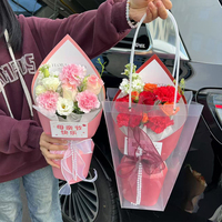 Festival gaya baru kemasan Cepat bunga berbentuk kipas artefak buket kertas papan kertas grosir bergaya elegan kemasan cepat
