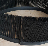 Brosse à bande souple en nylon Zhenxingda ZXD-S-001 pour véhicules utilitaires, 2 longueurs de poils, qualité industrielle, flexible