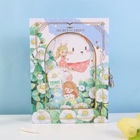 Carnet de Notes Secret Garden Papeterie Délicate pour Étudiants avec Serrure, Journal Intime Cadeau pour Filles