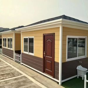 Cabaña Modular para Exteriores, Estructura de Acero, Refugio para Acampar de 4 a 6 Personas con Cama, Color Amarillo - Product Image 2