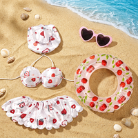 H54-1 Vente en gros Ensemble de bikini en tissu pour canard de peluche, style estival bord de mer, compatible avec canard de peluche de 23 pouces