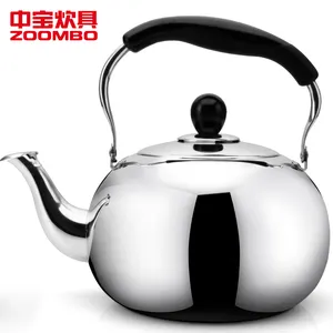 Factory wholesale high quality plastic insulated handle round induction gas kettle OEM/ODM stainless steel kettle