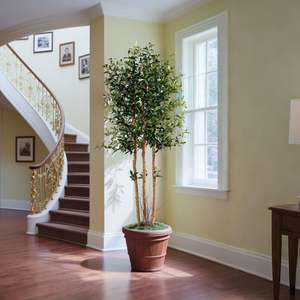Oliviers Artificiels d'Intérieur, Feuilles de Soie, Tronc Véritable, Plantes d'Olive Artificielles pour Salon Chambre <span class=keywords><strong>Escalier</strong></span> Décoration d'Angle - Product Image 2