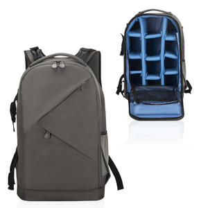 Waterproof <b>Large</b>-Capacity Camera <b>Backpack</b> Outdoor Photography Cosmetics Case Bag Nylon Material Zipper Closure - Product Image 1