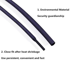 مصنع تشجيانغ مرن مانع للانزلاق رقيق الجدار يتقلص بالحرارة تصميم مخصص بألوان أنبوب يتقلص بالحرارة