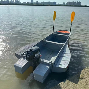 Nouveau <span class=keywords><strong>Bateau</strong></span> de Pêche Pliable en PE de Haute Qualité 2025 - <span class=keywords><strong>Bateau</strong></span> Détachable Portable et Durable pour Lac/Rivière (Compatible Moteur Hors-Bord 800kg) - Product Image 1