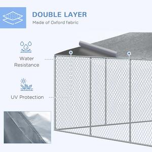 กรงสุนัขขนาดใหญ่สำหรับกลางแจ้งพร้อมกรอบโลหะสไตล์โมเดิร์น - Product Image 4