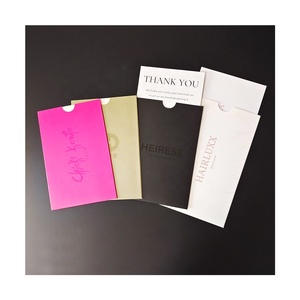 EN-26 2021 Custom Embossed Hot Stamping UV Logo Thanks Giving Cardboard <strong>Envelope</strong> Sleeve - Product Image 1