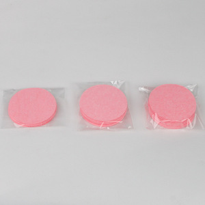 Éponge nettoyante pour le visage en coton de pulpe de bois naturel, ronde, pour démaquiller, exfolier, masque de boue, nettoyant exfoliant pour le visage, convient à tous les types de peau - Product Image 3
