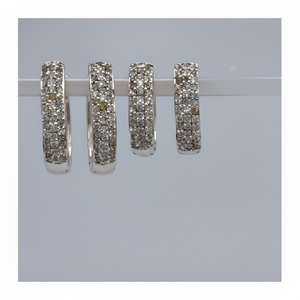 Orecchini geometrici in rame alla moda con Clip e polsino per matrimoni - Product Image 2