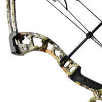 Arc à poulies professionnel Piaoyu M131 Woodland Camo, réglable 30-60lbs, équipement de tir à l'arc longue portée, haute précision de tir