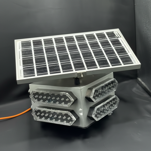 Luz Estroboscópica de Advertencia Solar LED Amarilla |   Luz de Seguridad Intermitente de Alta Visibilidad para Carreteras y Control de Tráfico - Product Image 1