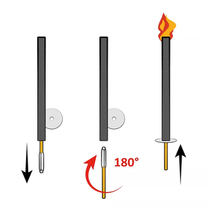Tay cầm bằng gỗ ngọn đuốc với 60-90 phút đốt cháy thời gian cho Lửa Trại Cắm Trại Dã Ngoại vườn bên ngoài trời trang trí - Product Image 2