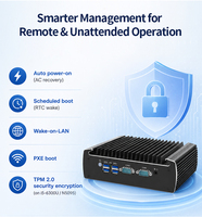 Nouvel ordinateur industriel sans ventilateur Hot Nano-N322F RS232 N5095 avec processeur Intel Core i5, double barebone, multi-interface, mini PC industriel IA