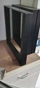 Chaise carrée en fonte et pieds de table basse Assemblage libre sans couture Coupe 40x43cm - Product Image 4