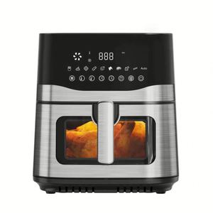 Freidora de Aire Digital Moderna de 9L, Cuadrada, de Plástico y Acero, sin Aceite, con Pantalla Táctil, para Uso Doméstico y Hotelero, 2 Años de Garantía - Product Image 1