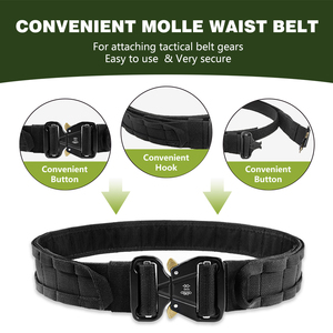 Ceinture Tactique Utilitaire de Sauvetage pour Hommes en Gros, en Nylon Oxford Durable avec Boucle Métallique et Pochette pour Chargeur, Accessoires pour <span class=keywords><strong>Utilisation</strong></span> Extérieure - Product Image 3