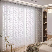 Rideaux en voile de style européen pour salon, balcon, chambre à coucher, rideau de fenêtre en dentelle, certifié OEKO-TEX, polyester occultant