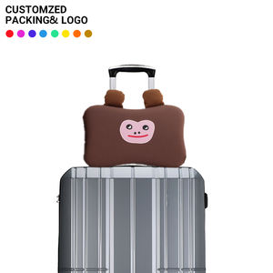 Индивидуальная оптовая OEM-подушка для шеи с эффектом памяти, с милой вышивкой в виде животных, для снятия боли в шее, для сна и сидения - Product Image 1