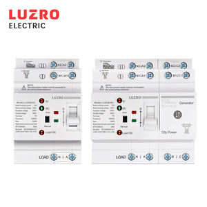 LUZRO Din Rail at L N 220V piccola doppia potenza conversione automatica selettore elettrico senza interruzione 2P 4P 63A LUZQ6 - Product Image 1