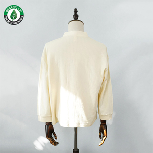 2024 nuevo conjunto de pijamas personalizados de algodón orgánico 100% para mujer, conjunto de pijamas fácil de limpiar y fácil de cambiar para mujer - Product Image 6