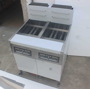 Freidora de gas industrial comercial profesional de alta eficiencia con doble cesta para aperitivos, patatas fritas y <span class=keywords><strong>pollo</strong></span> - Product Image 4