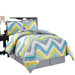 2025 Big-OEM-Order-Service Edredón impreso personalizado Colección de hoteles Edredón de cama de microfibra suave gekleurde dekbedden - Product Image 1