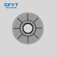Disque filtrant en maille de fil d'acier inoxydable, à bords pressés, trous ronds, marque CFYT, certifié ISO9001 pour la filtration des liquides