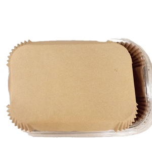Feuilles <span class=keywords><strong>de</strong></span> papier pour friteuse à air, carrées <span class=keywords><strong>de</strong></span> 8 pouces, pré-découpées et antiadhésives, pour friteuse à air et micro-ondes, 100 pièces/paquet, vente en gros - Product Image 4