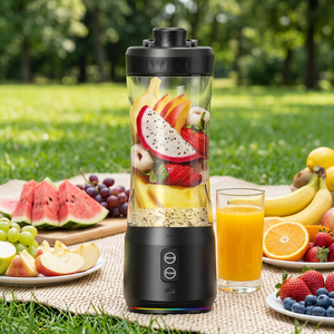 Nueva Licuadora Portátil de 600 ml, Libre de BPA, Cuchillas de Acero Inoxidable, Recargable por USB, para Auto, Hogar, Viajes, Aire Libre, Preparador de Smoothies - Product Image 1