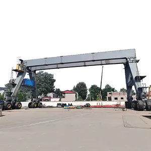 50 Ton 60 Ton Wheel Crane Beam Bridge Segment Straddle Carrier For Sale