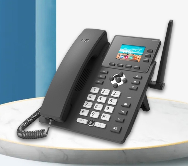 IP Phone Color Display Voip Conference Phone Supports Wifi and Sim Card