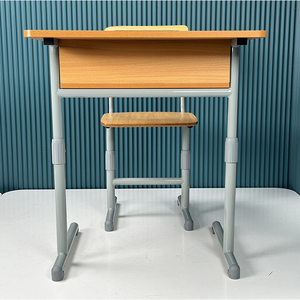 Combinaison personnalisée, bureau à domicile moderne pour adultes, bureau, chaise d'école en bois, ensembles <span class=keywords><strong>de</strong></span> bureau, hauteur réglable rentable pour - Product Image 2
