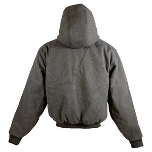 High Quality Work Wear Vintage Washed Duck Canvas Flight <strong>Jacket</strong> <strong>Men's</strong> Cropped Satiny Quilt Lining <strong>Cargo</strong> Bomber <strong>Jacket</strong> - Product Image 3